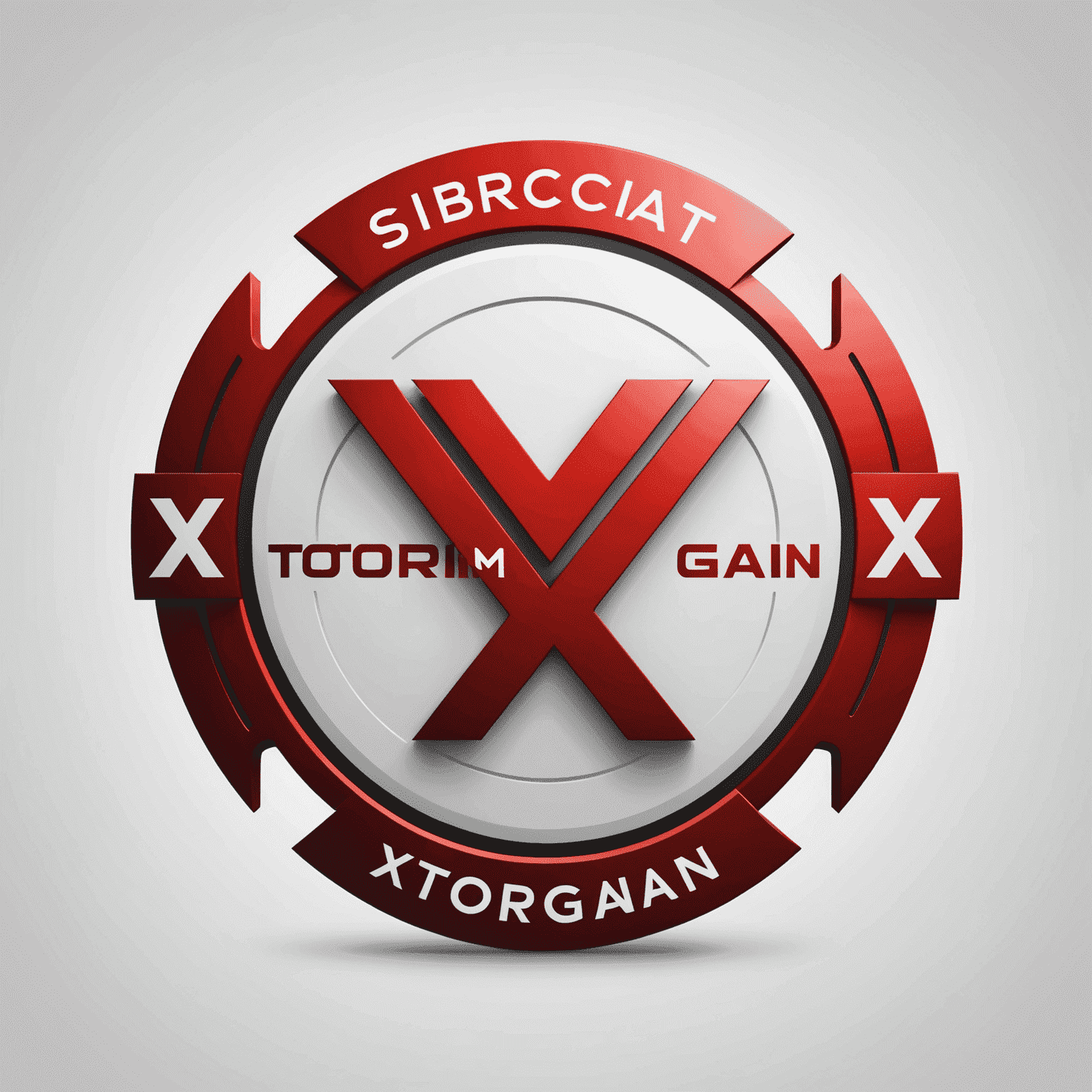 XtormGain logo - Red text on white background, modern and sleek design