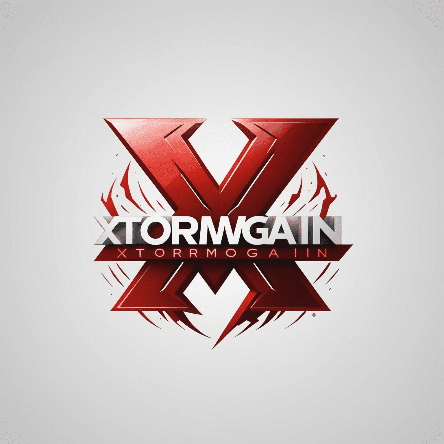 XtormGain logo - Red text on white background, modern and sleek design