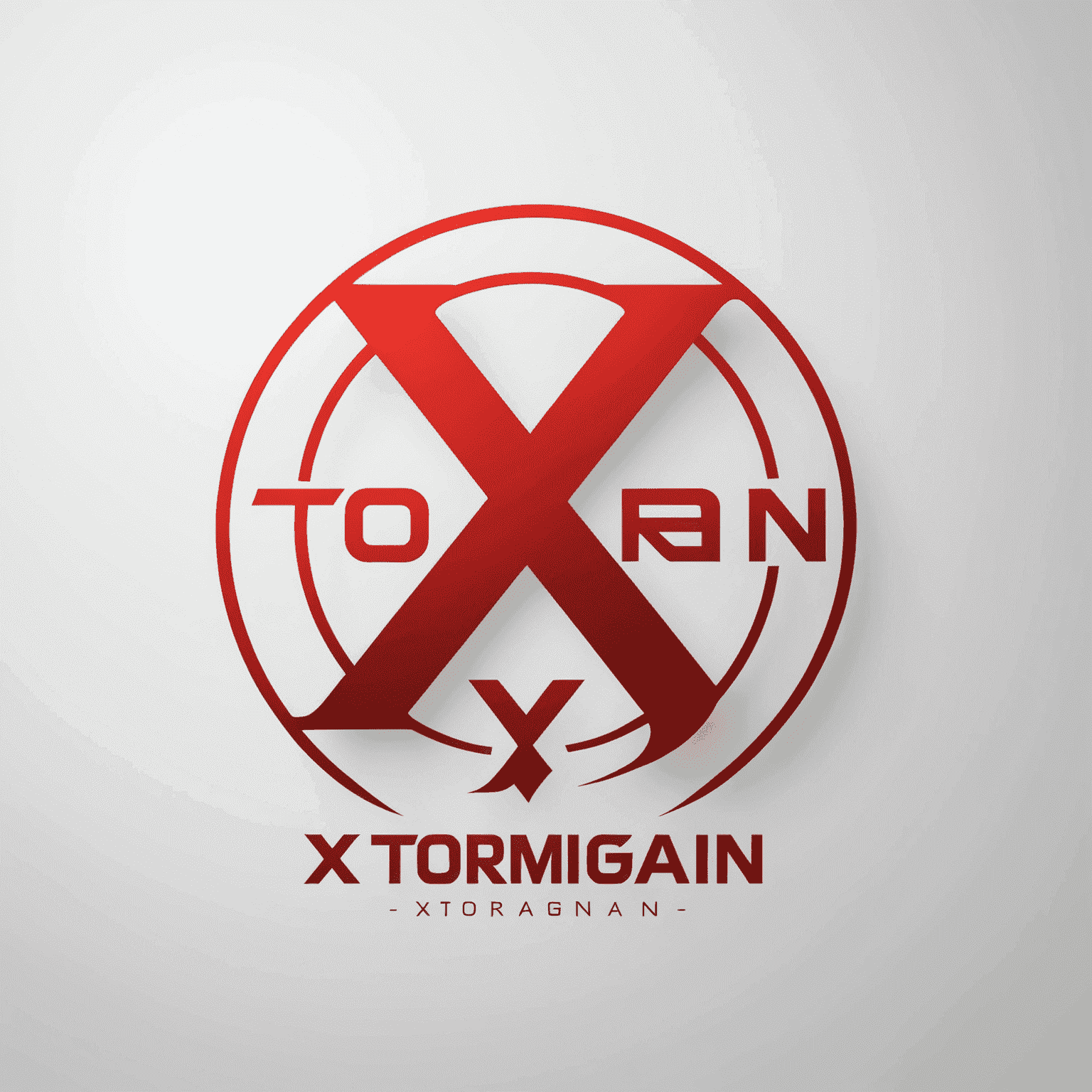 XtormGain logo - Red text on white background, modern and sleek design