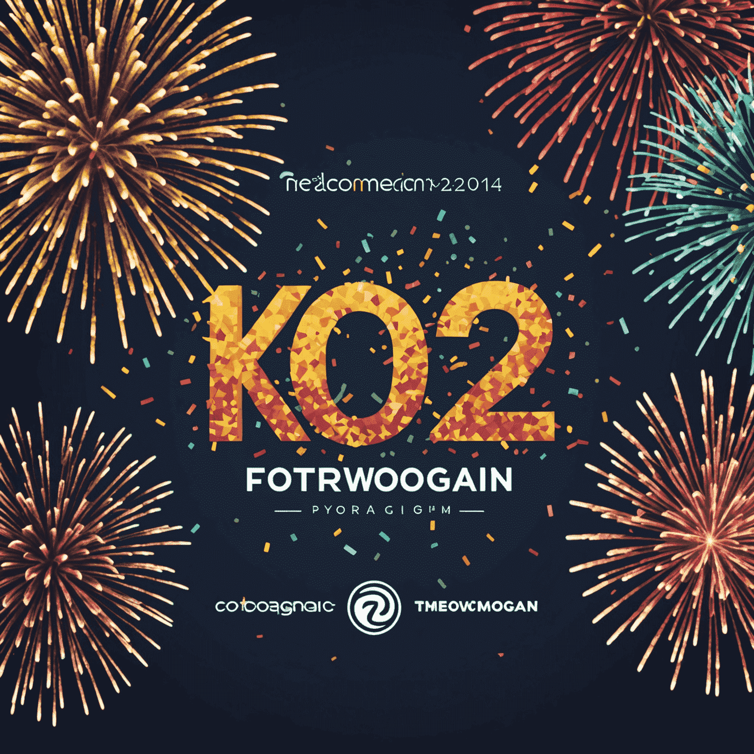 Animated graphic showing fireworks, confetti, and the xtormgain logo with '2024 Bonus Program' text