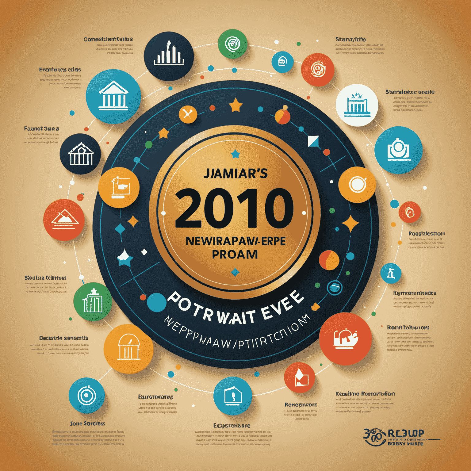 A step-by-step visual guide showing how to participate in the xtormgain New Year's Eve bonus program. The image includes icons representing registration, important dates, and participation steps, tailored for Kuwait residents.