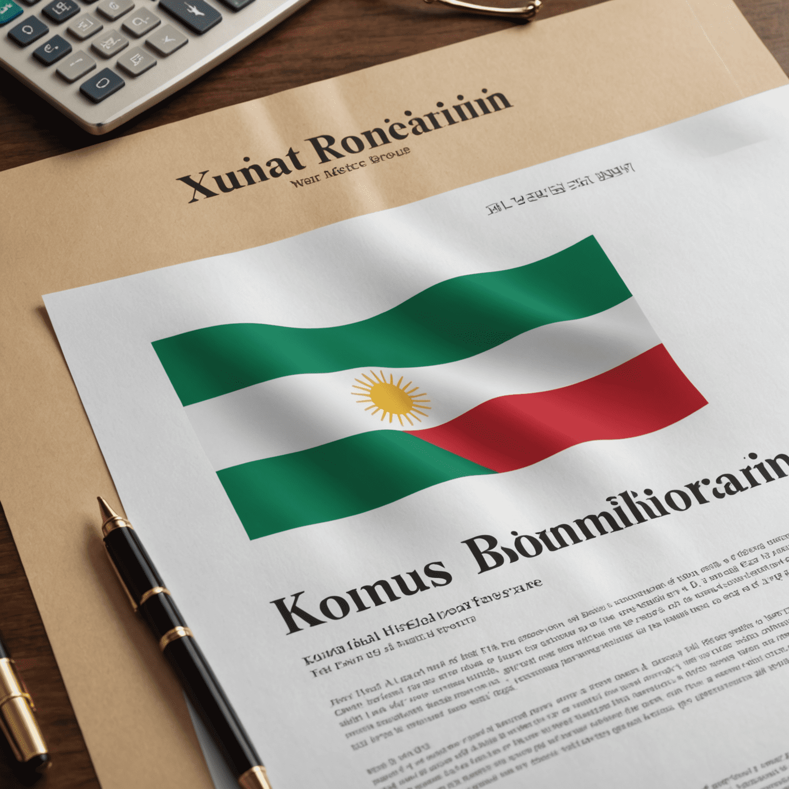 Legal document with xtormgain watermark and Kuwait flag, representing the terms and conditions of the New Year's Eve bonus program